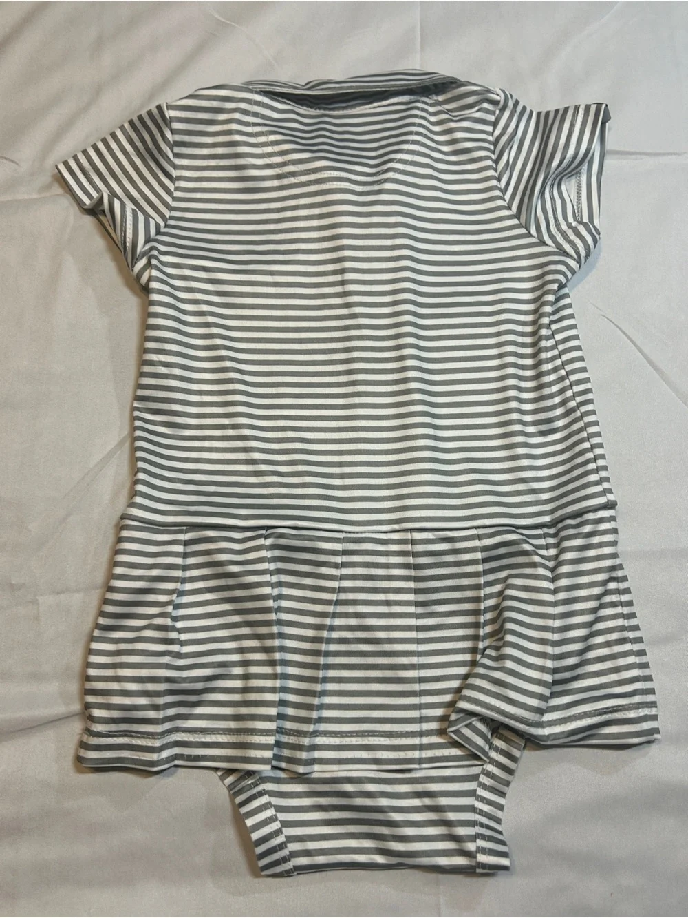 Texas Tech Red Raiders Baby Girls Polo Dress Onesie 12M Gray White NWT Game Day